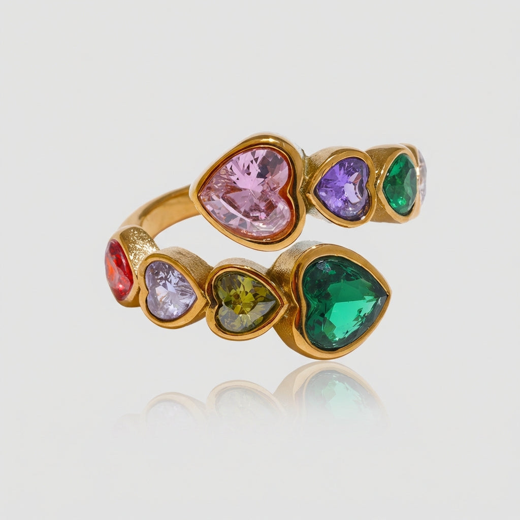 Bague Multiples Coeurs - Cléa - L'atelier des bijoux