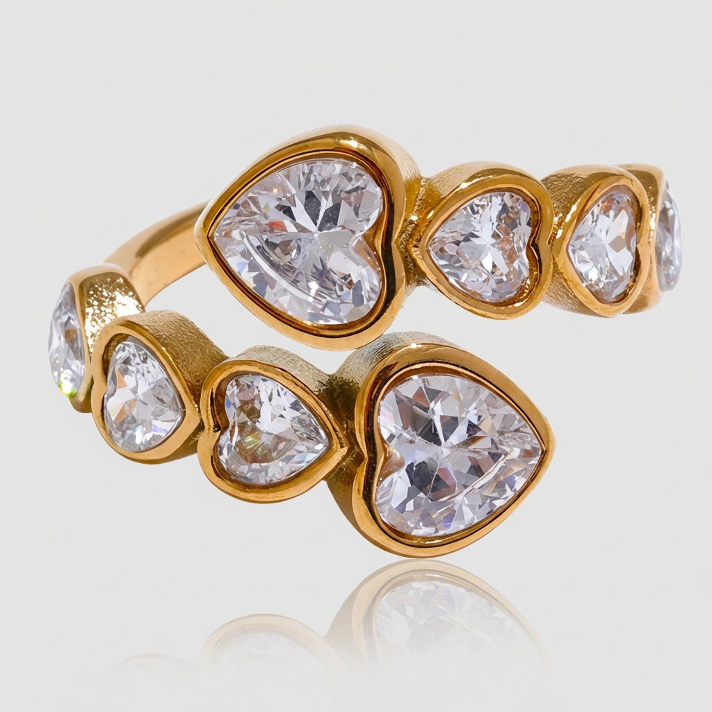 Bague Multiples Coeurs - Cléa - L'atelier des bijoux