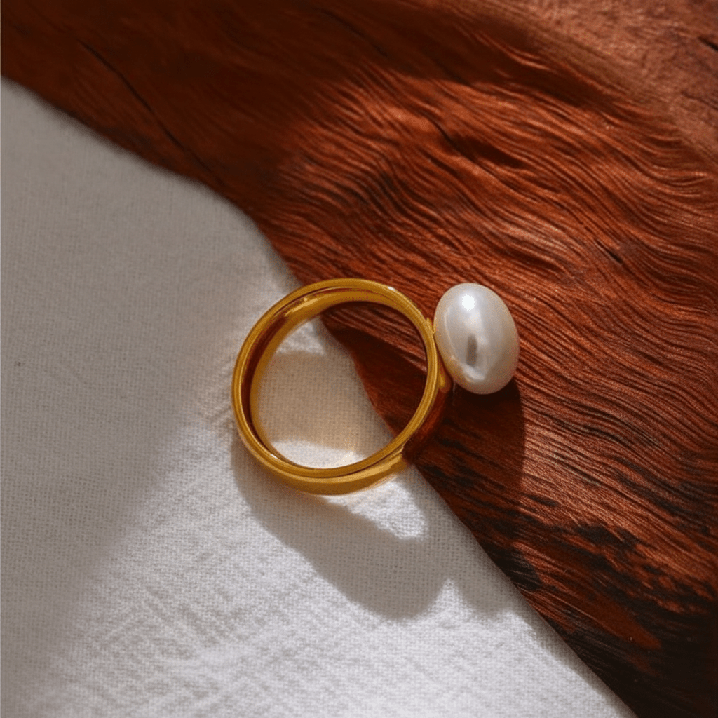 Bague or perle de culture Talia - L'atelier des bijoux