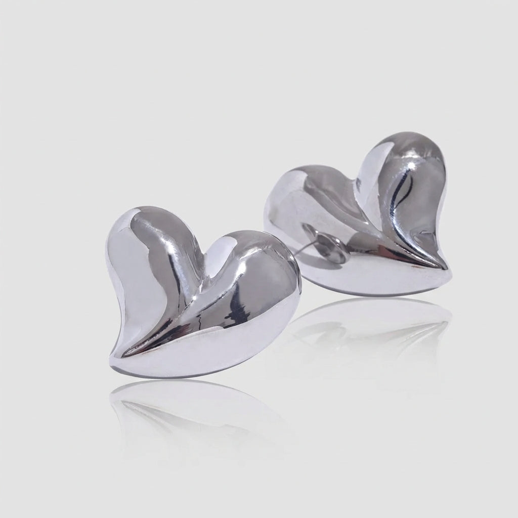 Boucle d'oreille coeur en or Amina - L'atelier des bijoux