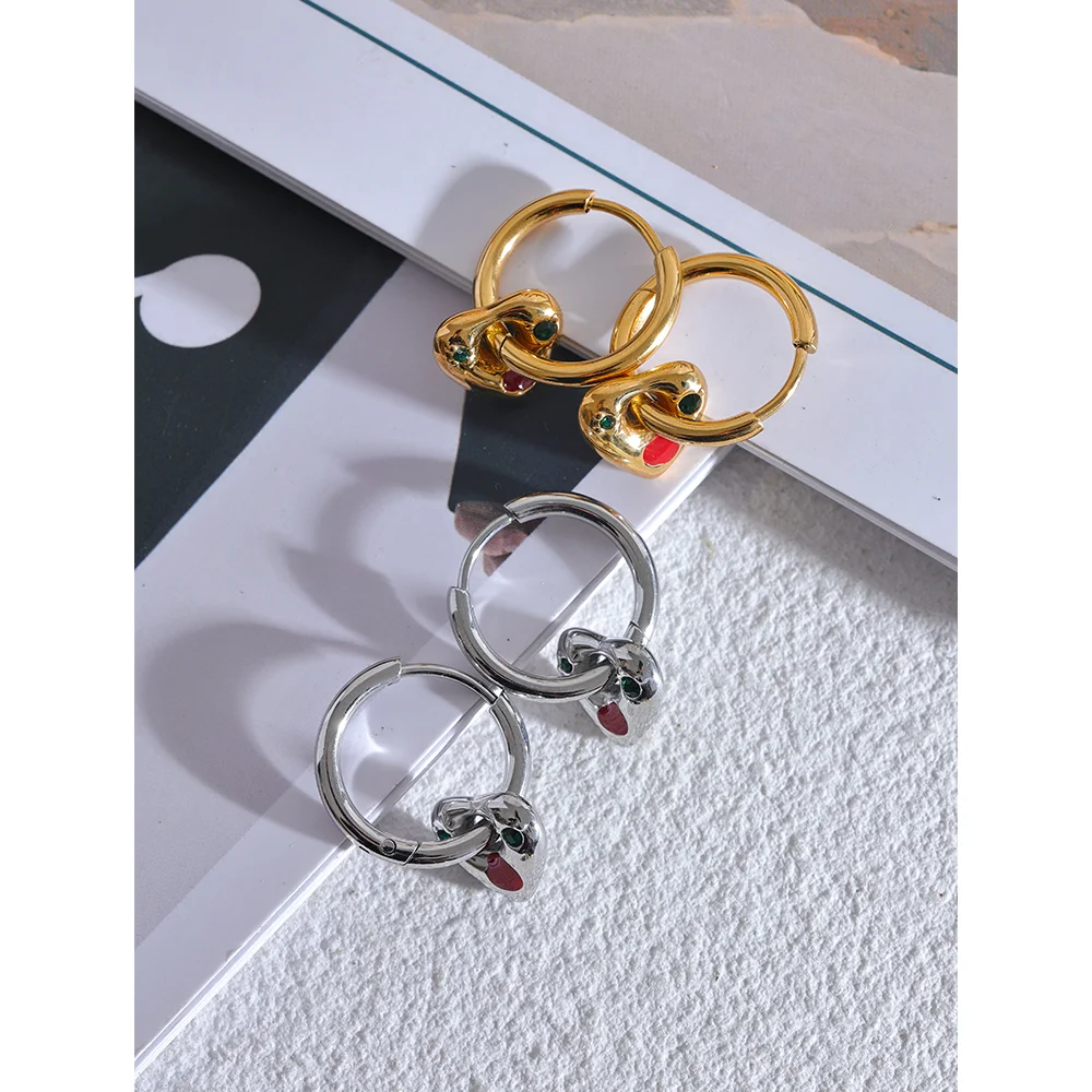 Boucle d'oreille coeur fantaisie Fanny - Ma boutique