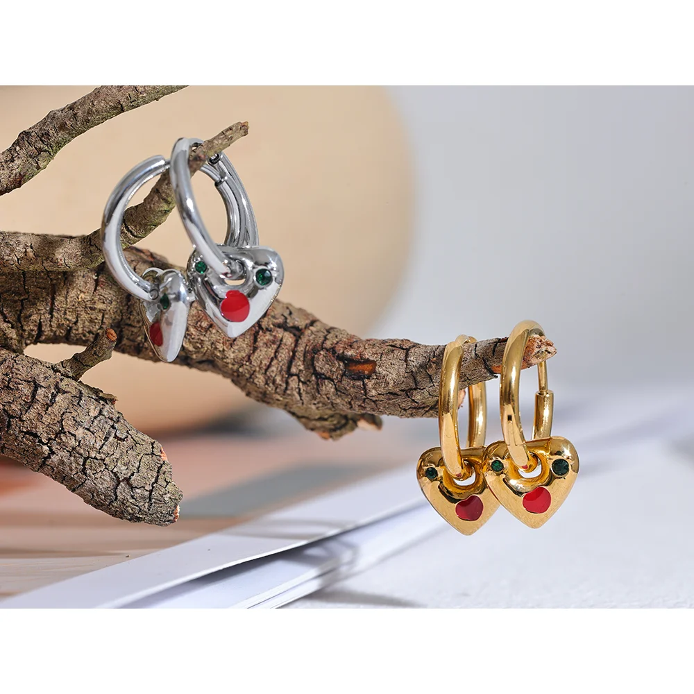 Boucle d'oreille coeur fantaisie Fanny - Ma boutique