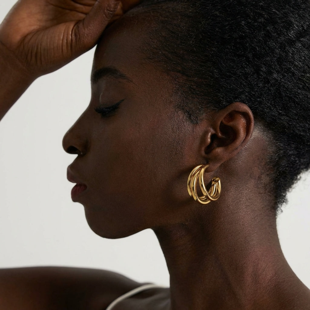 Boucle d'oreille Kallisto - L'atelier des bijoux