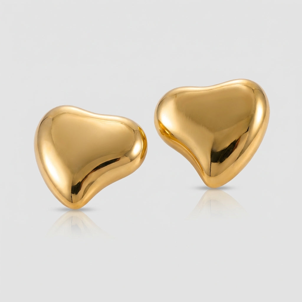 Boucle d'oreille or coeur Astoria - L'atelier des bijoux