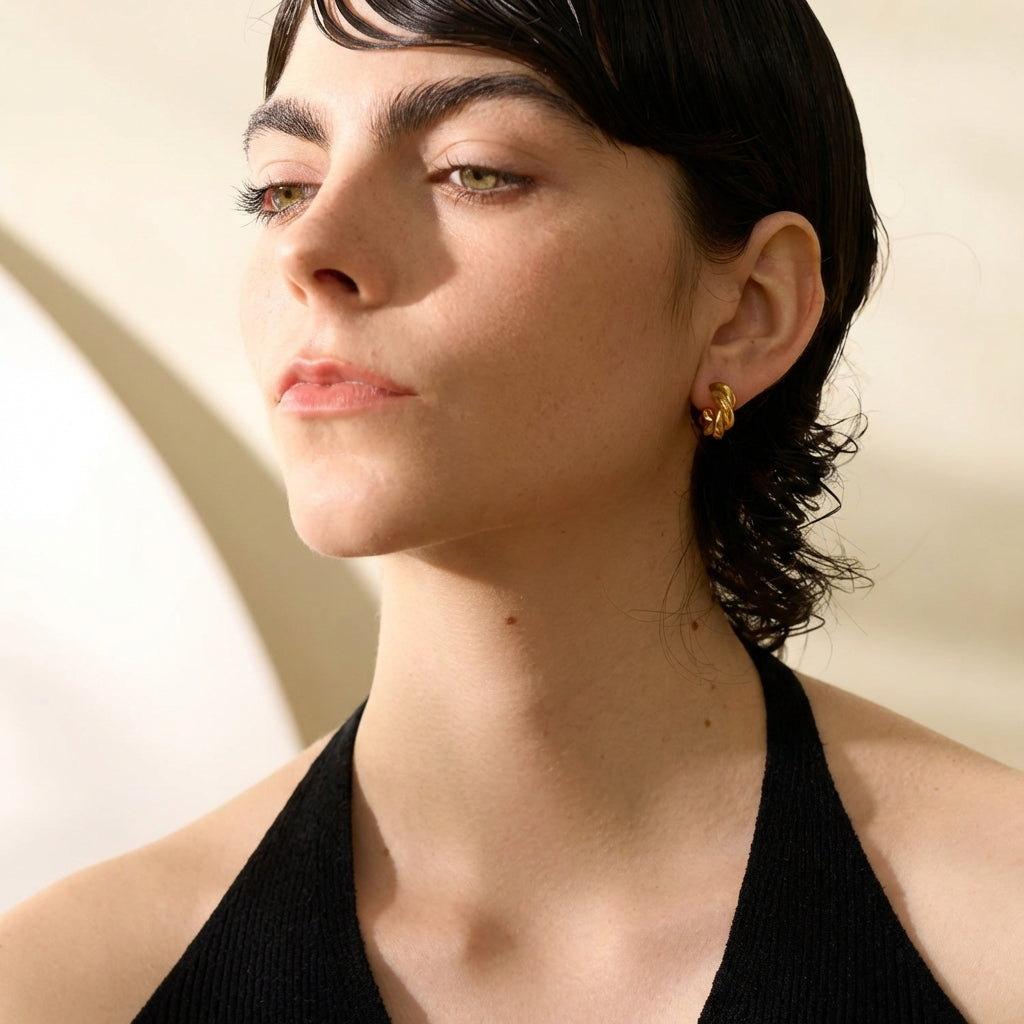 Boucle d'oreille Téthys - L'atelier des bijoux