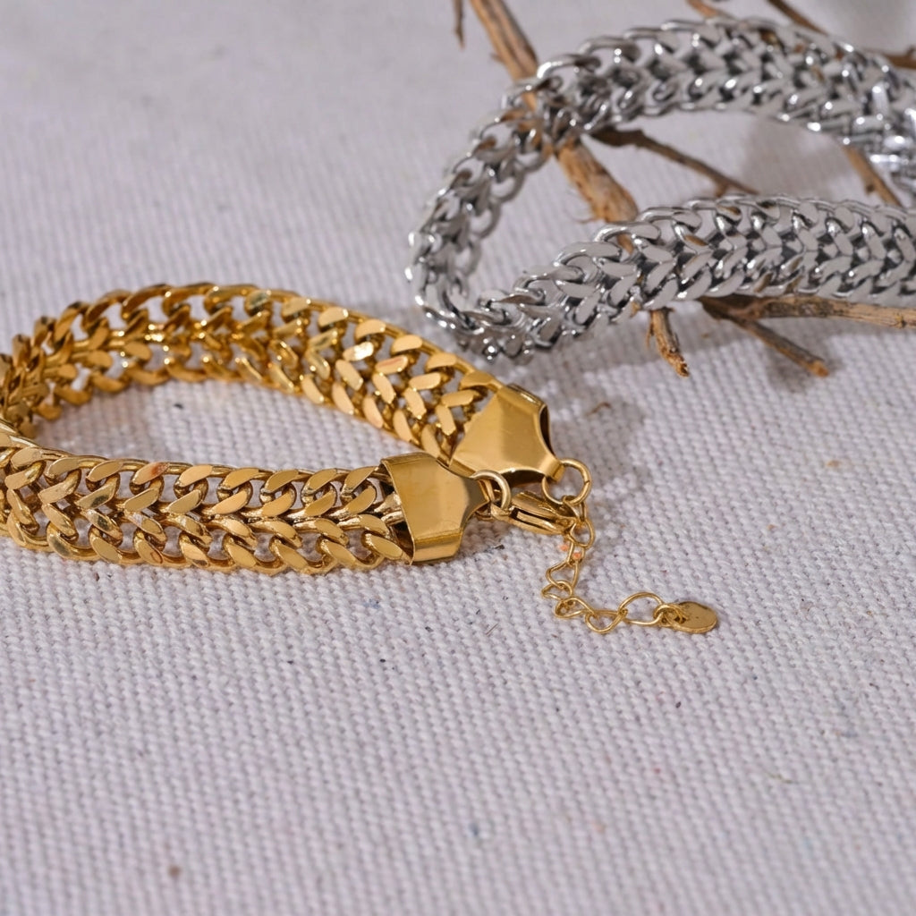 Bracelet chaîne à maille Callisto - L'atelier des bijoux