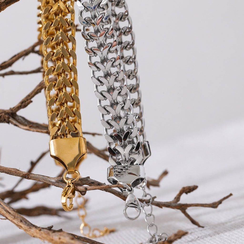 Bracelet chaîne à maille Callisto - L'atelier des bijoux