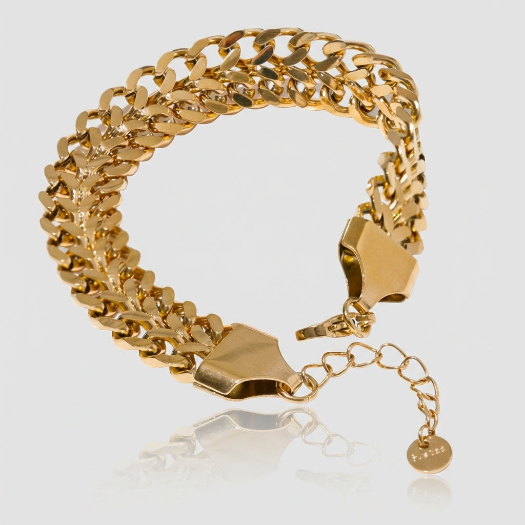 Bracelet chaîne à maille Callisto - L'atelier des bijoux