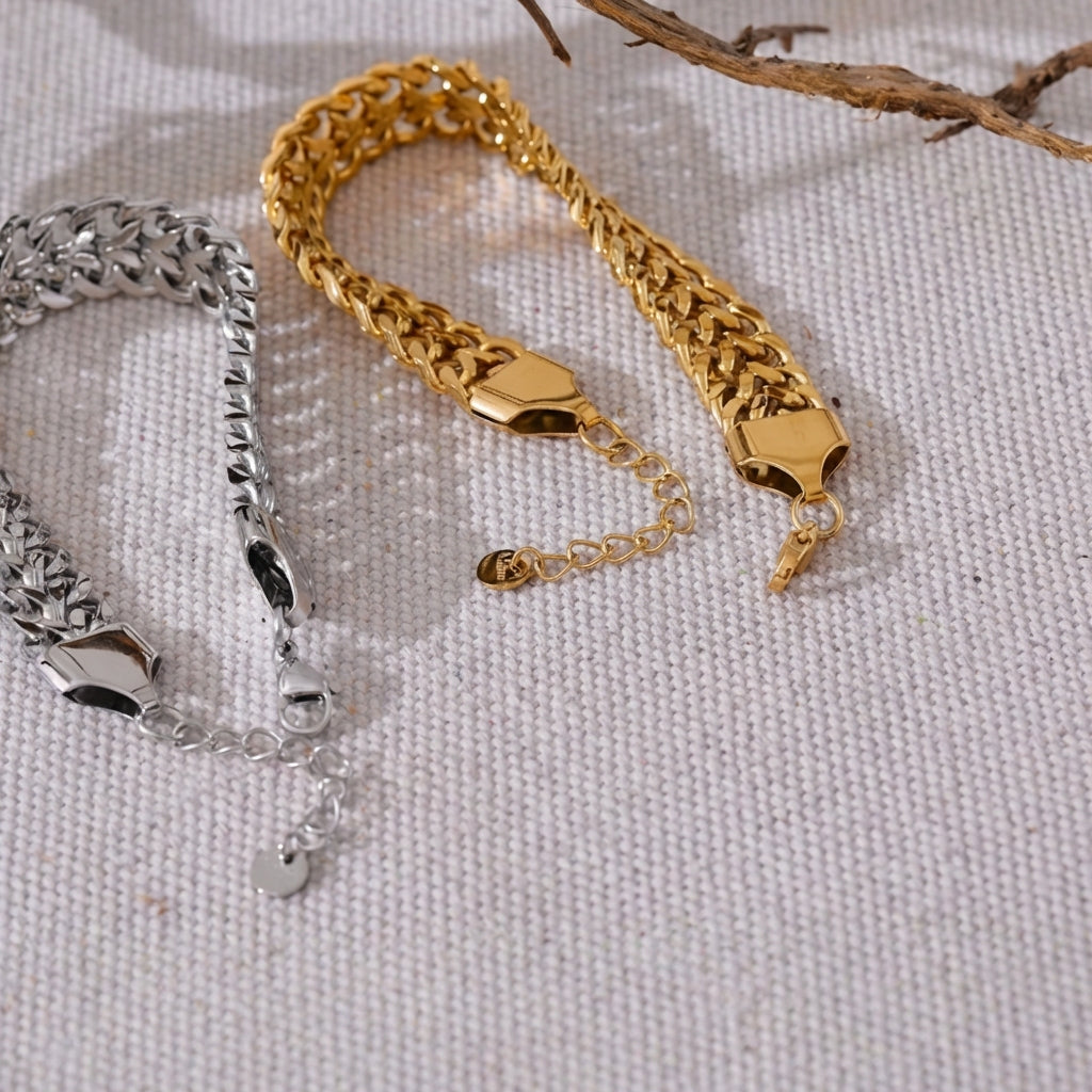 Bracelet chaîne à maille Callisto - L'atelier des bijoux