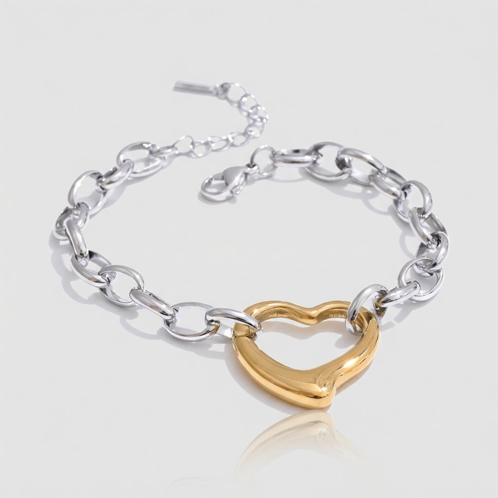 Bracelet Cœur Ajouré - Cora - L'atelier des bijoux