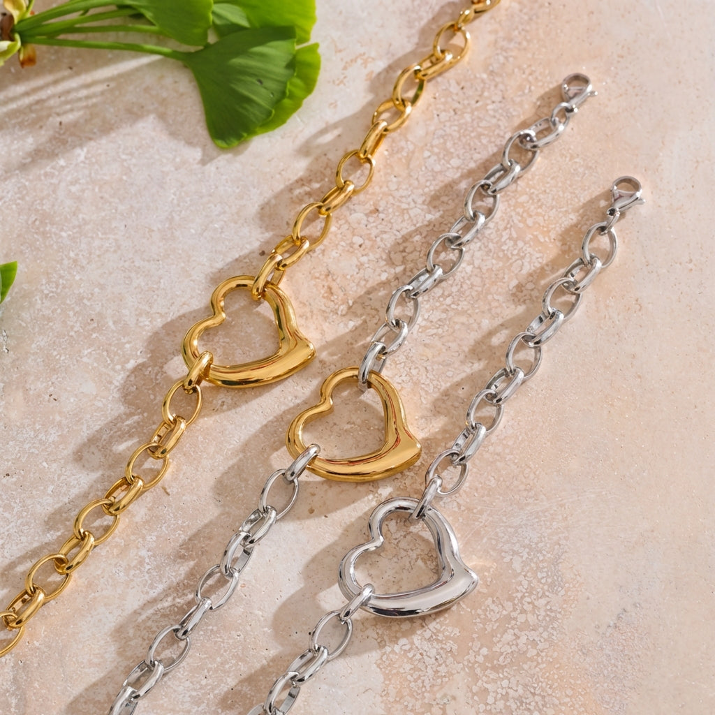 Bracelet Cœur Ajouré - Cora - L'atelier des bijoux