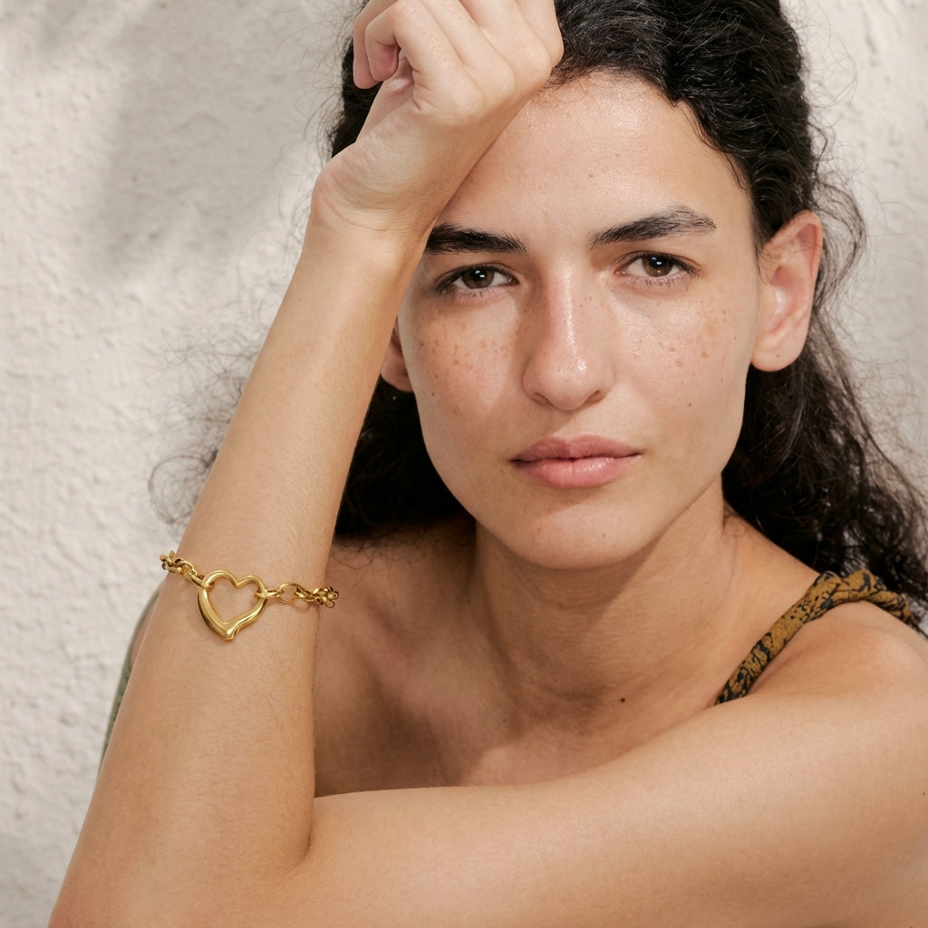 Bracelet Cœur Ajouré - Cora - L'atelier des bijoux