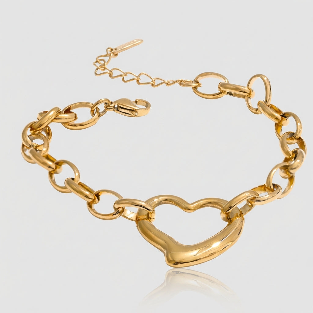 Bracelet Cœur Ajouré - Cora - L'atelier des bijoux