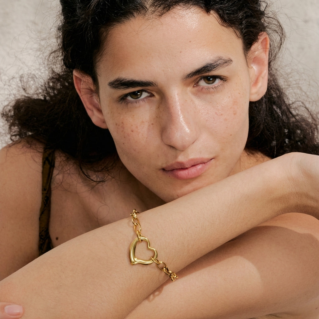 Bracelet Cœur Ajouré - Cora - L'atelier des bijoux