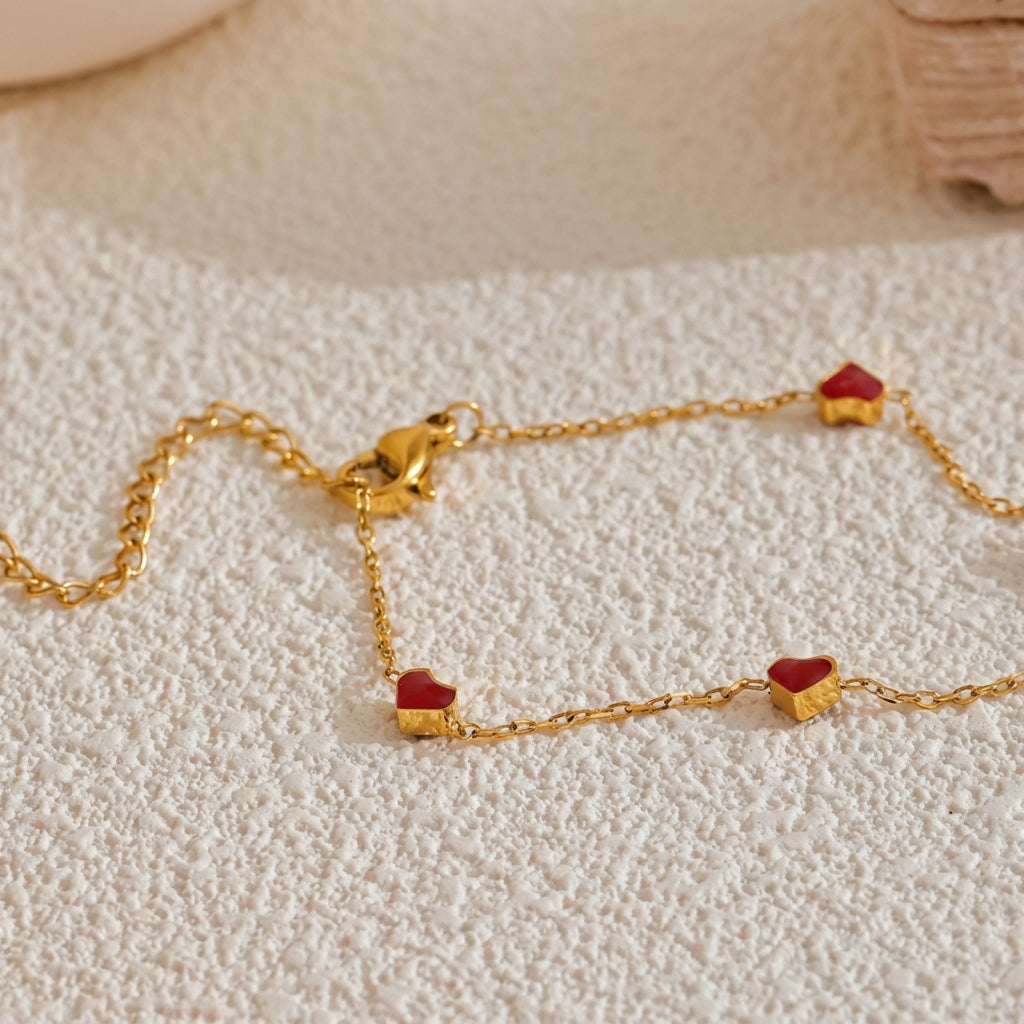 Bracelet Cœurs - Amour - L'atelier des bijoux