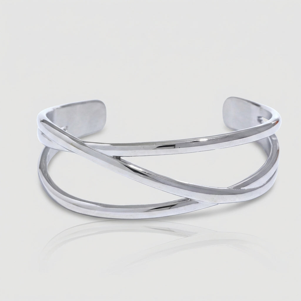 Bracelet jonc à motifs géométriques Éclipse - L'atelier des bijoux