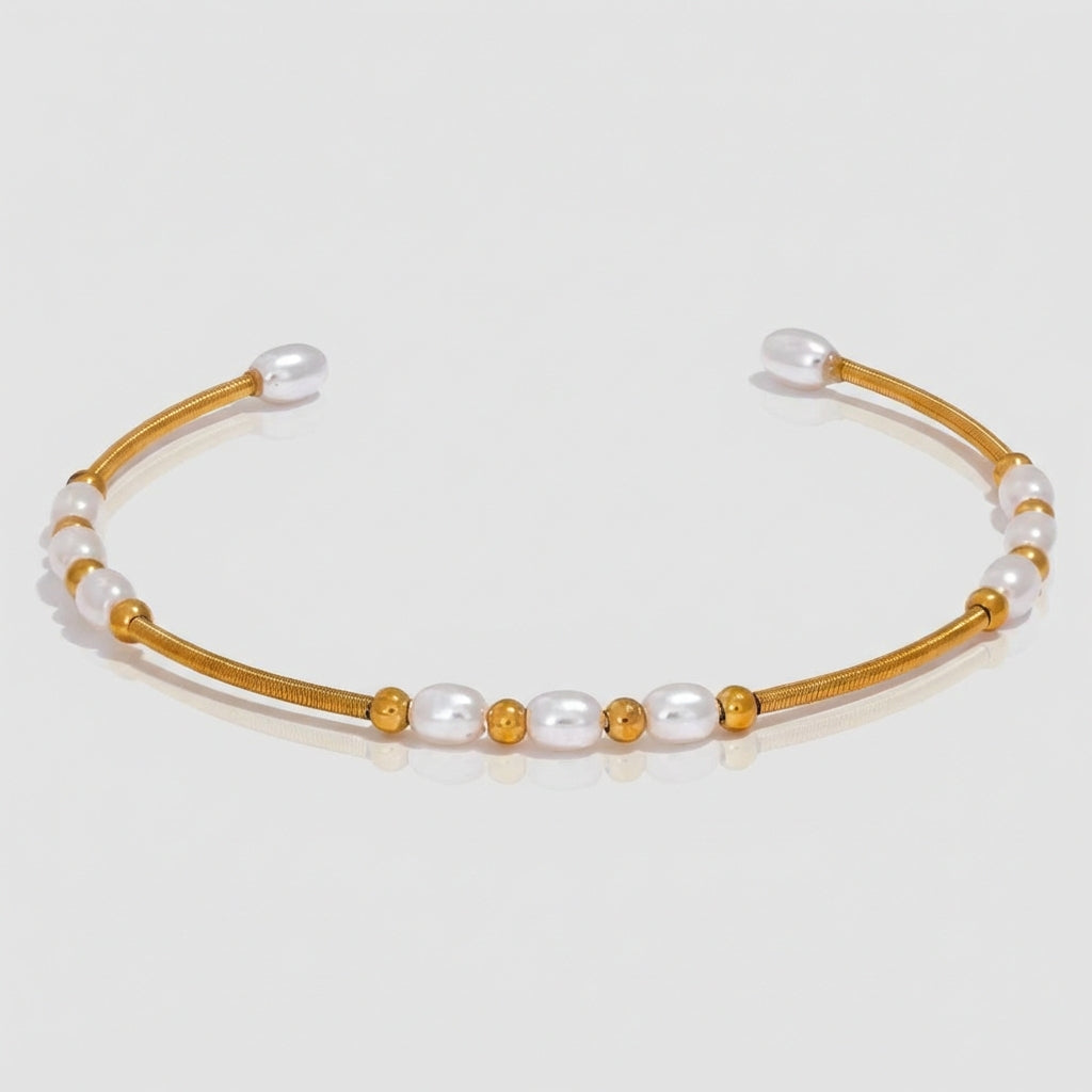 Bracelet jonc à perles Étoilée - L'atelier des bijoux