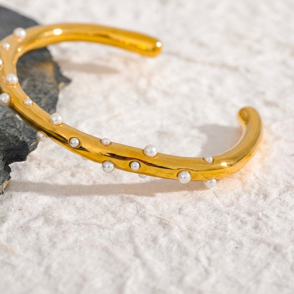 Bracelet jonc à pierres Galaxia - L'atelier des bijoux