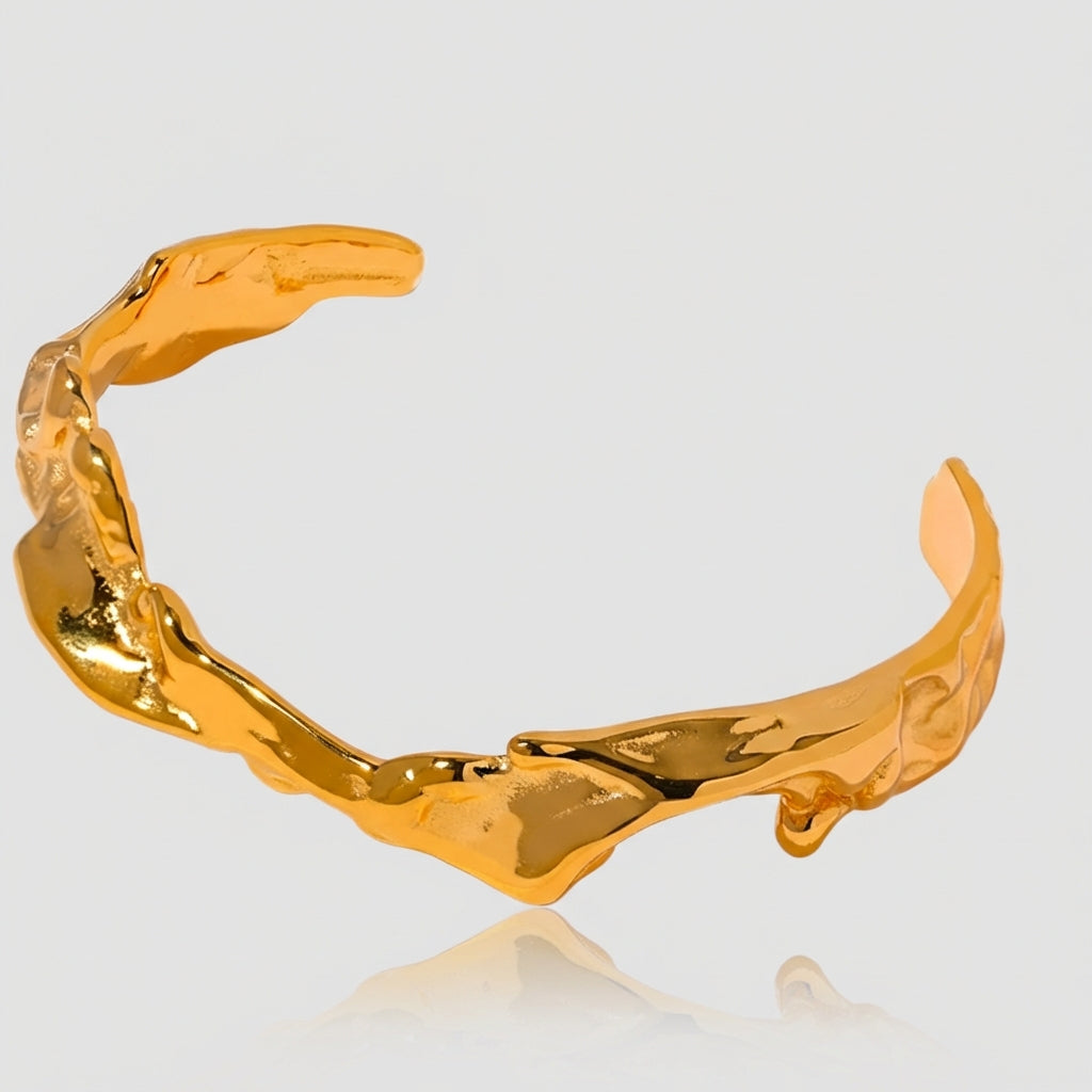 Bracelet jonc martelé Astralis - L'atelier des bijoux