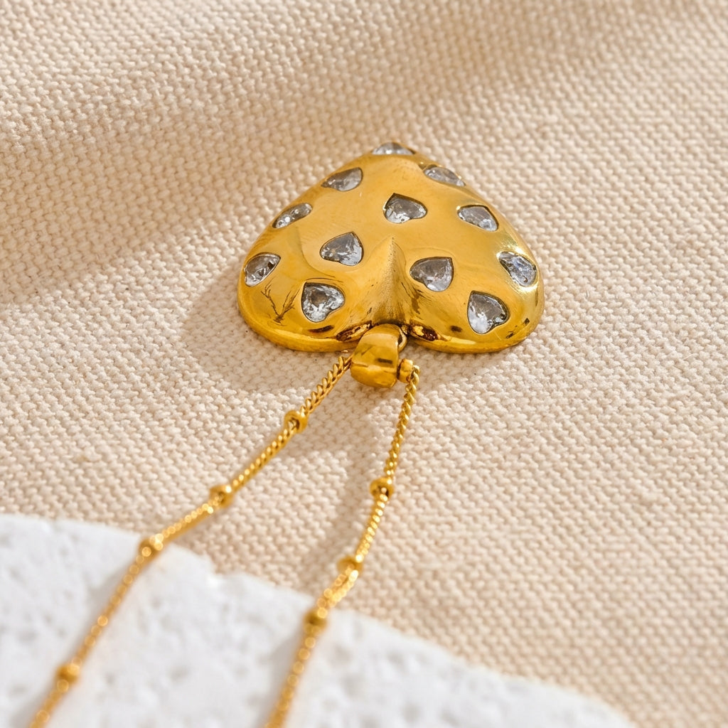 Collier Pendentif Cœur - Amara - L'atelier des bijoux