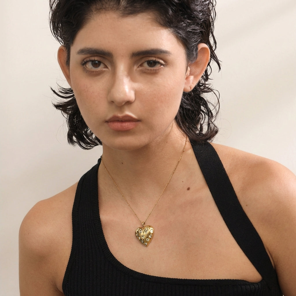 Collier Pendentif Cœur - Amara - L'atelier des bijoux