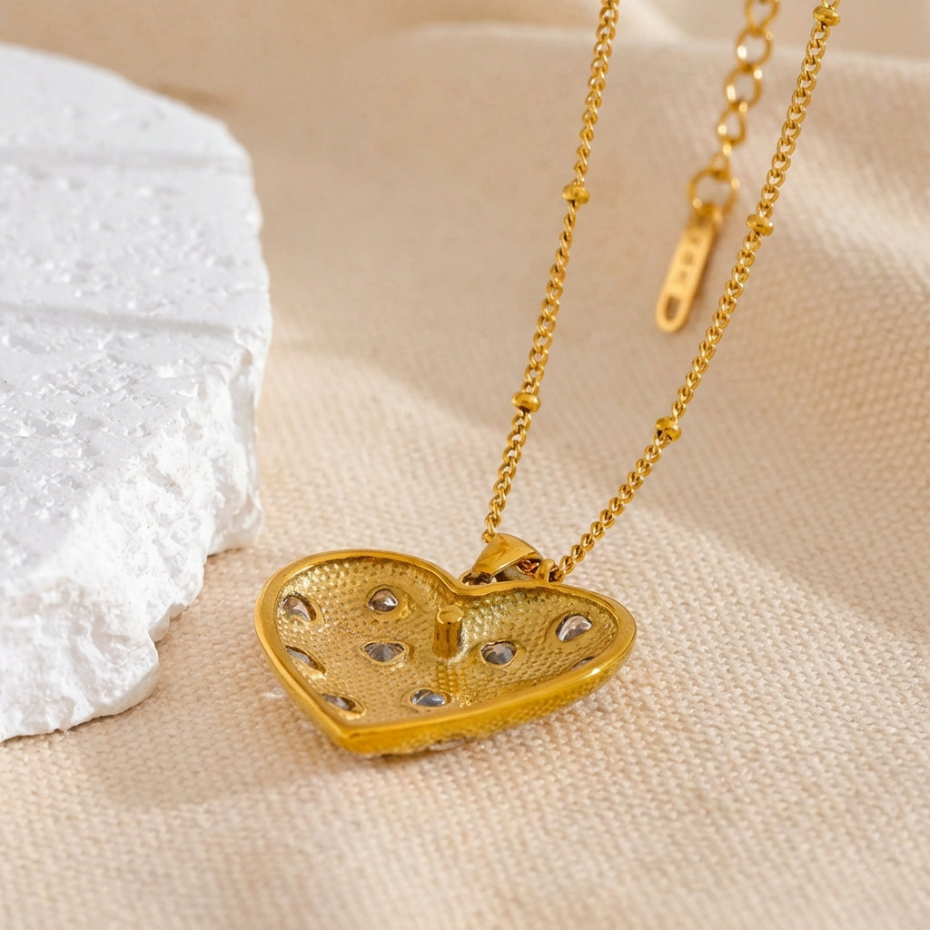 Collier Pendentif Cœur - Amara - L'atelier des bijoux