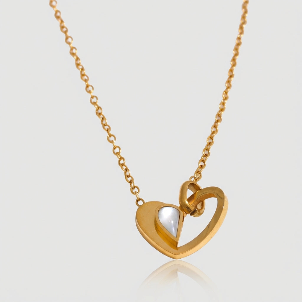 Collier Pendentif Cœur - Célia - L'atelier des bijoux