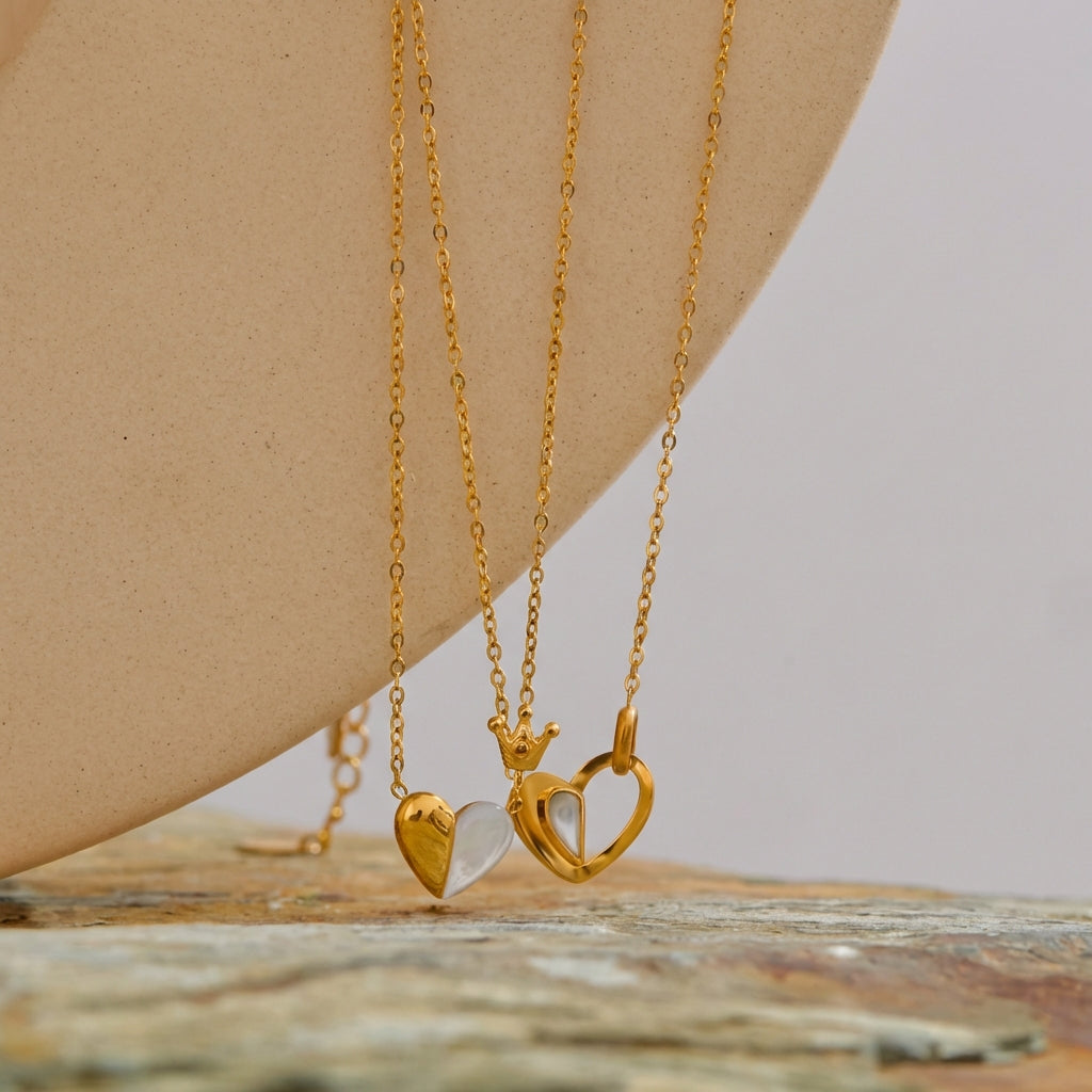 Collier Pendentif Cœur - Célia - L'atelier des bijoux