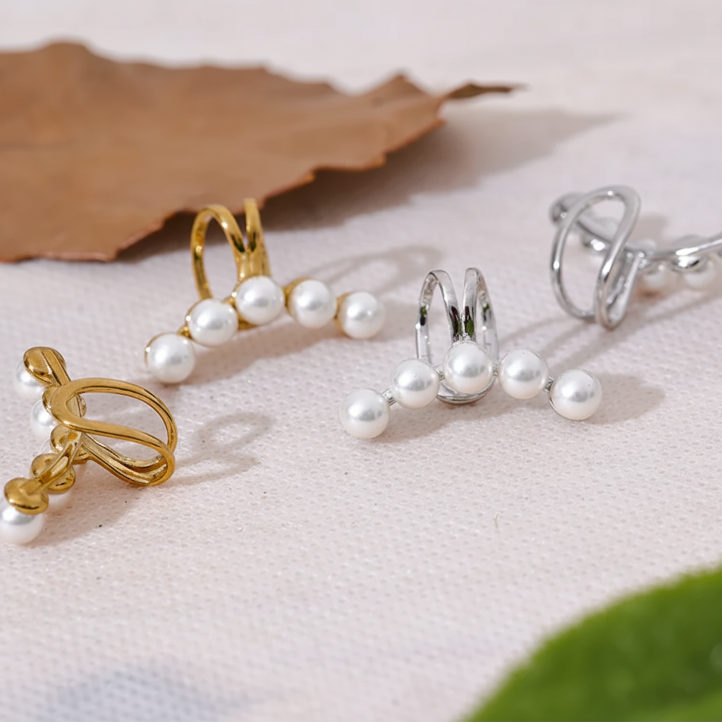 Earcuff Pearly pour femme | Atelier des bijoux