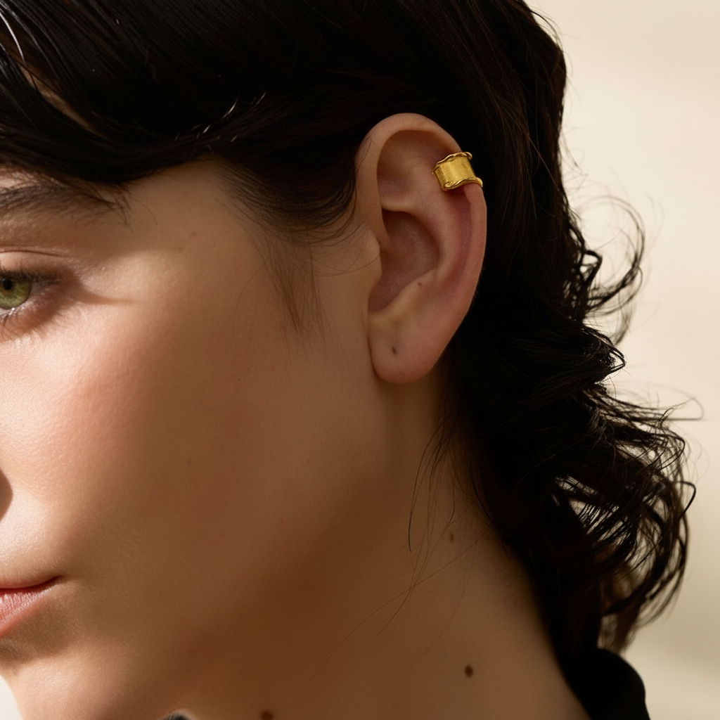 Ear cuff argent sterling 925 Thémis pour femme | Atelier des bijoux