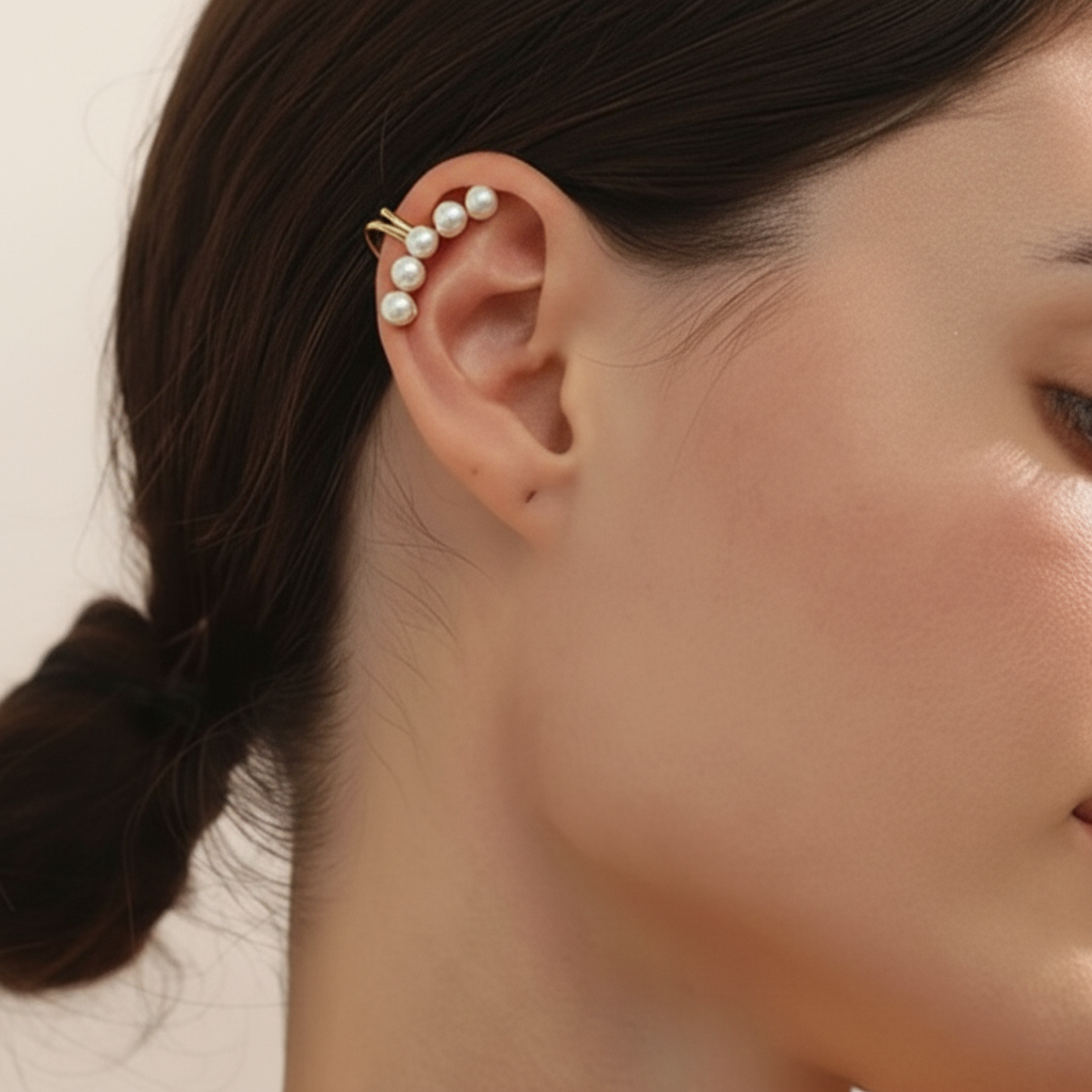 Earcuff Pearly pour femme | Atelier des bijoux