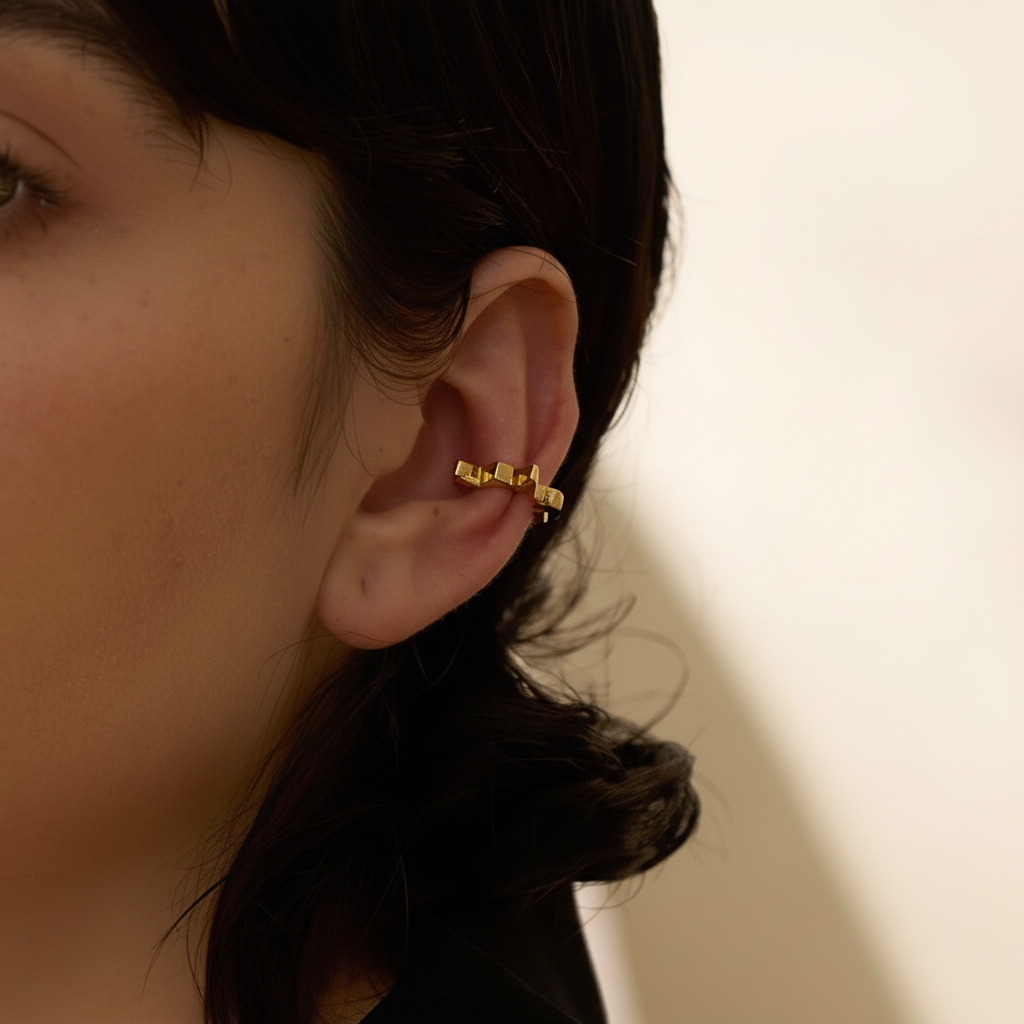 Ear cuff argent sterling 925 Cassiopée pour femme | Atelier des bijoux