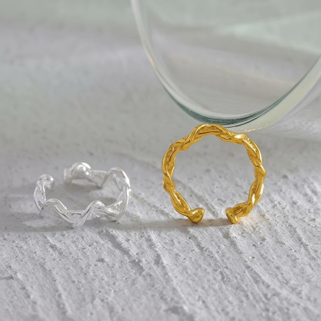 Ear cuff argent sterling 925 Nyx pour femme | Atelier des bijoux