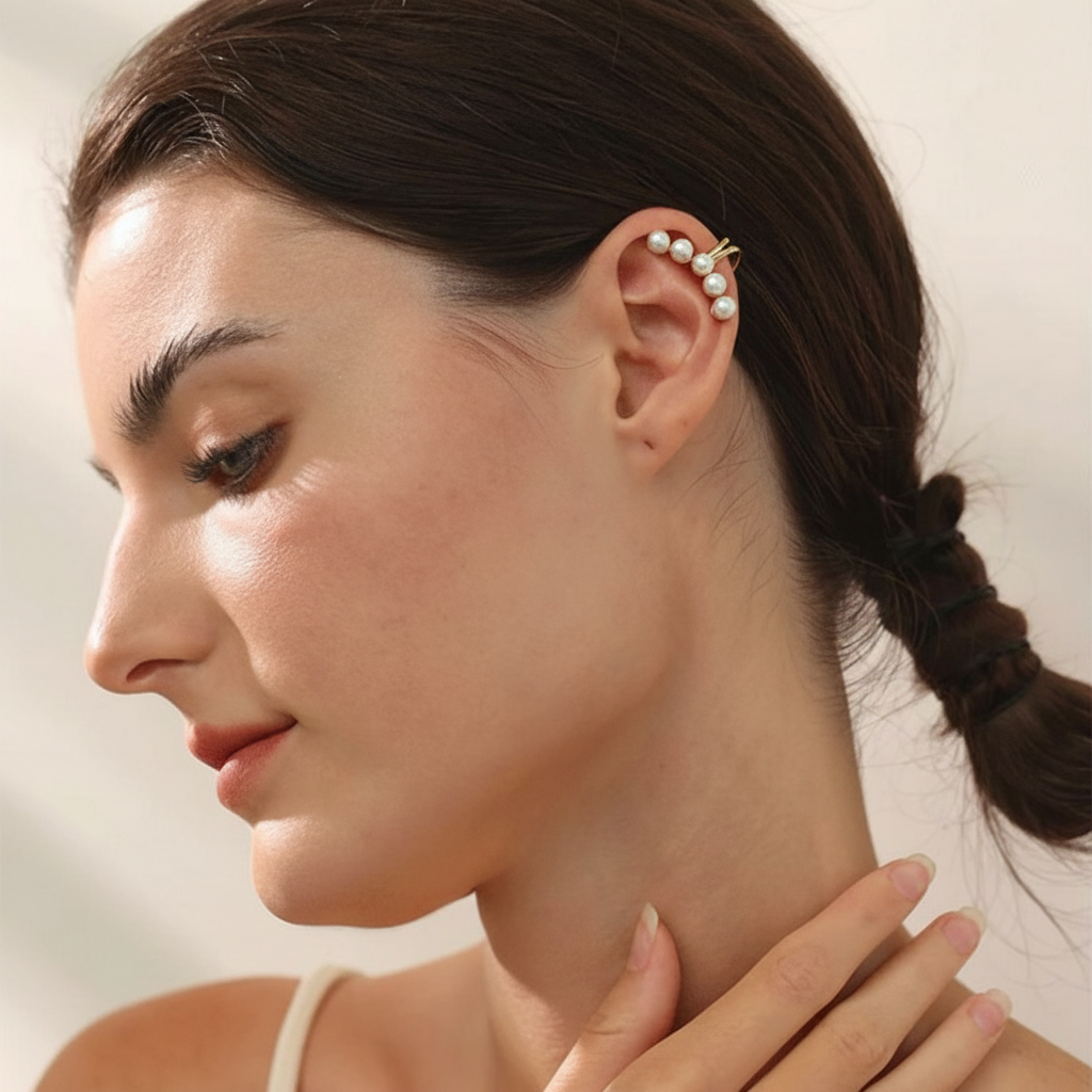 Earcuff Pearly pour femme | Atelier des bijoux