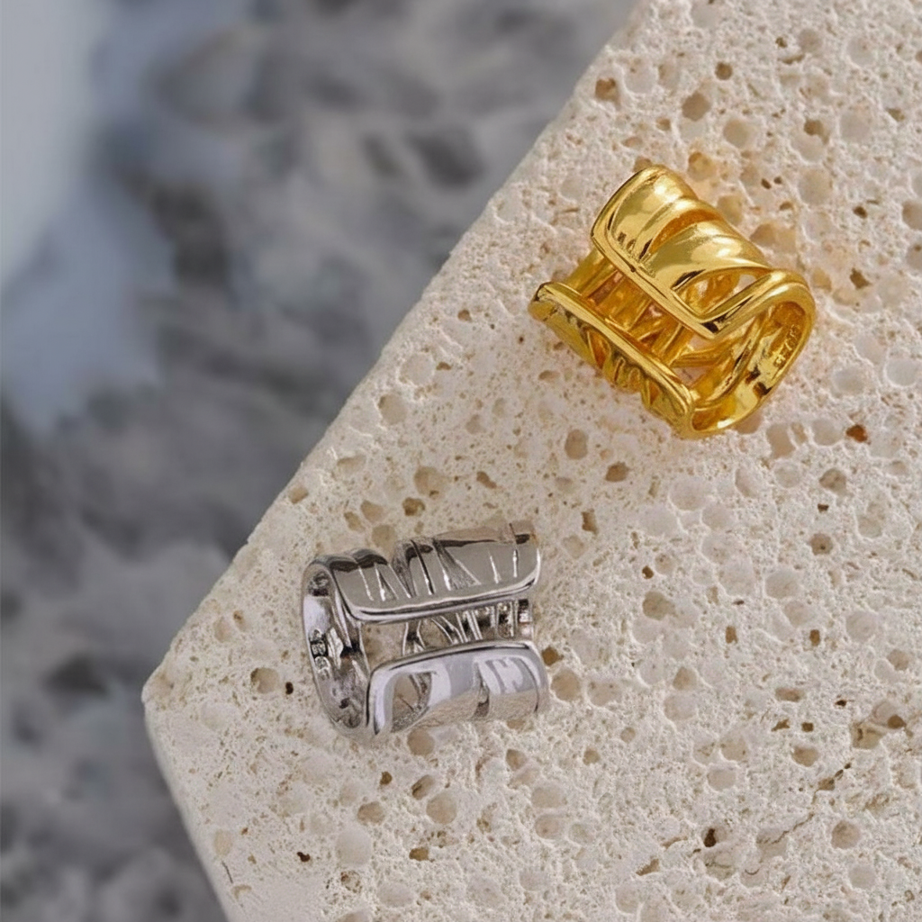 Ear cuff argent sterling 925 Calypso pour femme | Atelier des bijoux