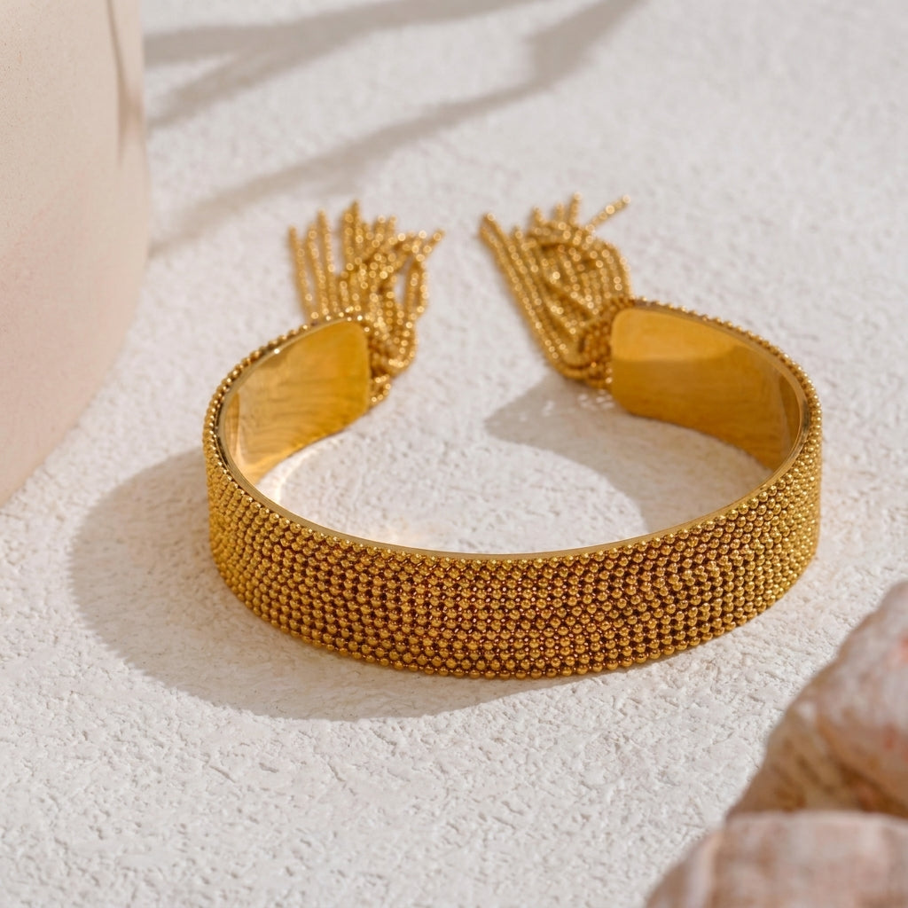 Bracelet Manchette à Franges - Sienna pour femme | Atelier des bijoux