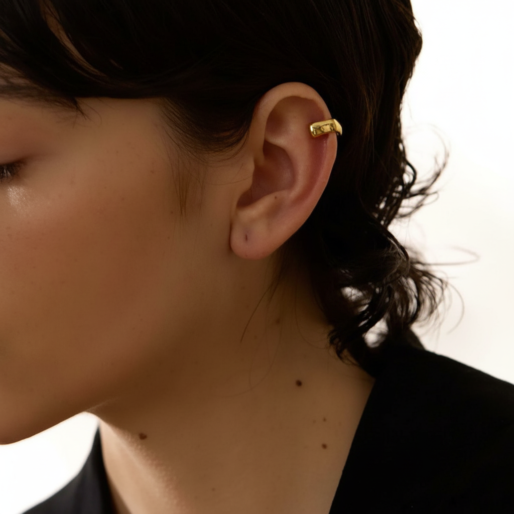 Ear cuff argent sterling 925 Selene pour femme | Atelier des bijoux