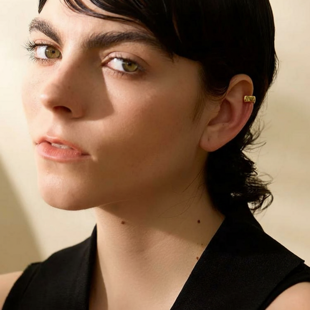 Ear cuff argent sterling 925 Selene pour femme | Atelier des bijoux