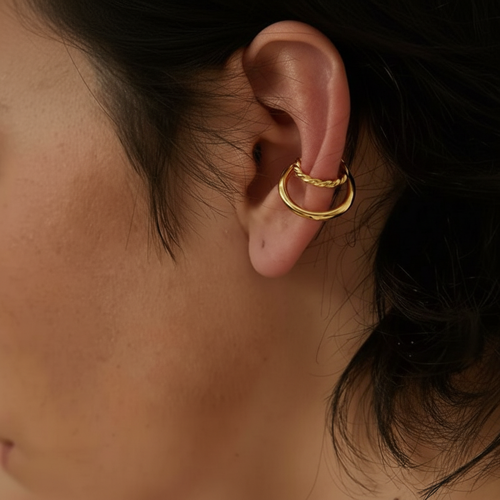 Ear cuff argent sterling 925 Héra pour femme | Atelier des bijoux