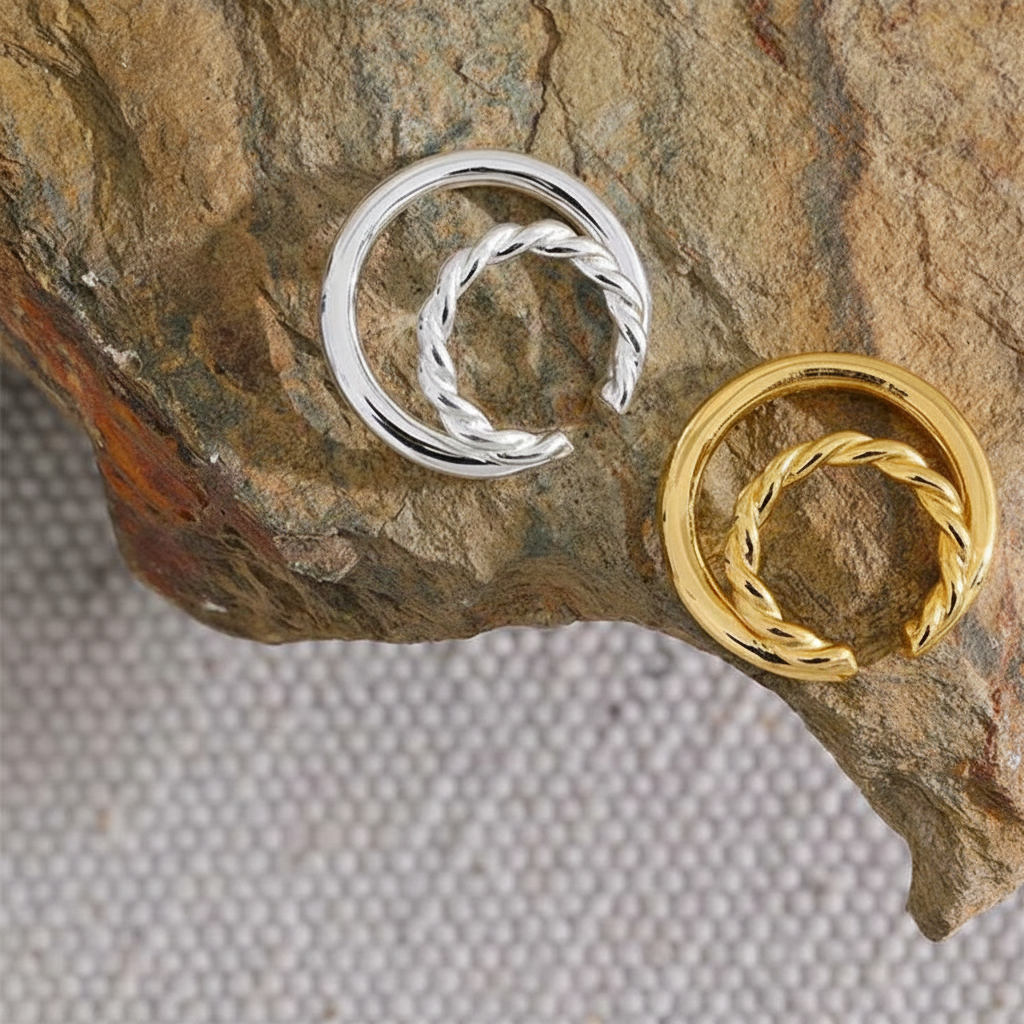 Ear cuff argent sterling 925 Héra pour femme | Atelier des bijoux