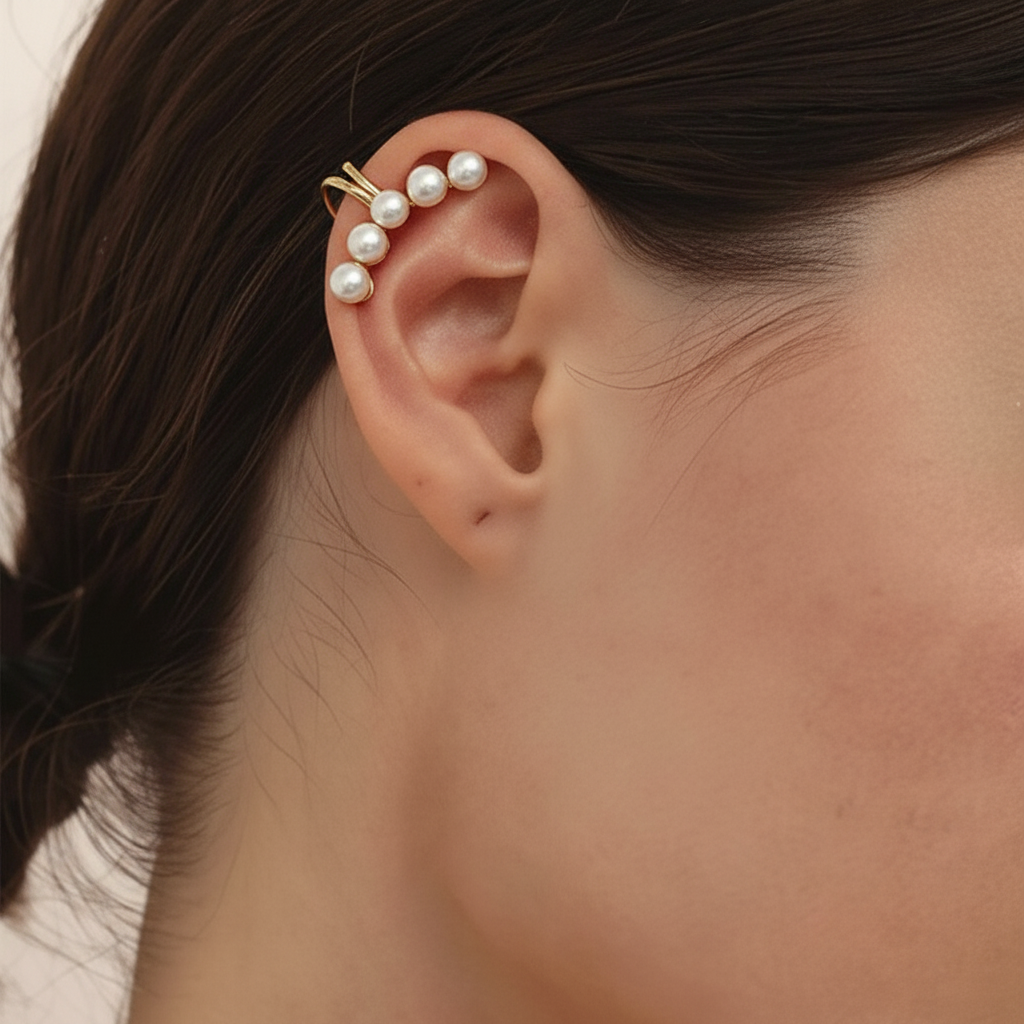 Earcuff Pearly pour femme | Atelier des bijoux