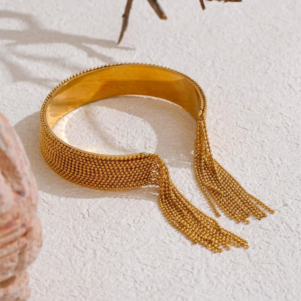 Bracelet Manchette à Franges - Sienna pour femme | Atelier des bijoux