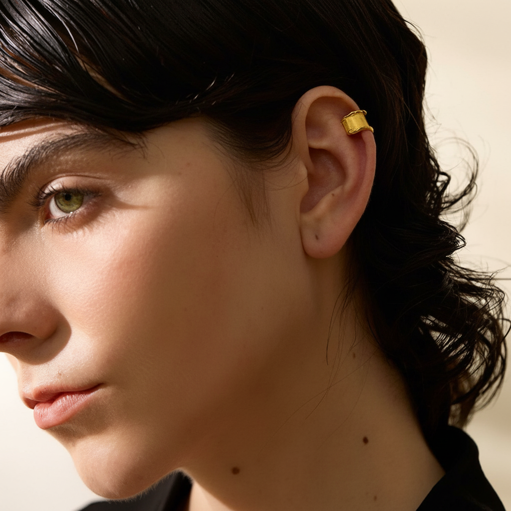 Ear cuff argent sterling 925 Thémis pour femme | Atelier des bijoux