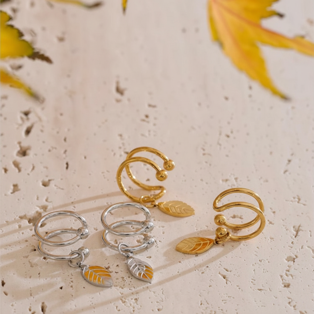 Earcuff Little leaf pour femme - Atelier des bijoux
