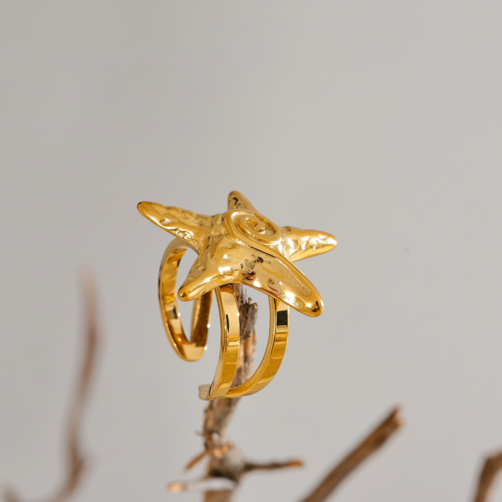 Bague Starfish pour femme - Atelier des bijoux