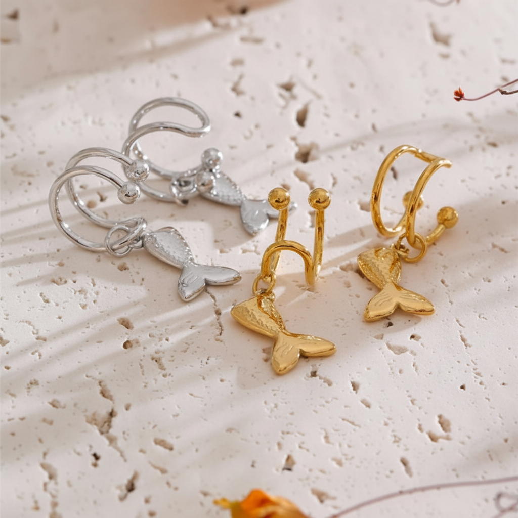Earcuff Fishy pour femme - Atelier des bijoux