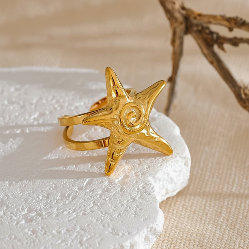 Bague Starfish pour femme - Atelier des bijoux