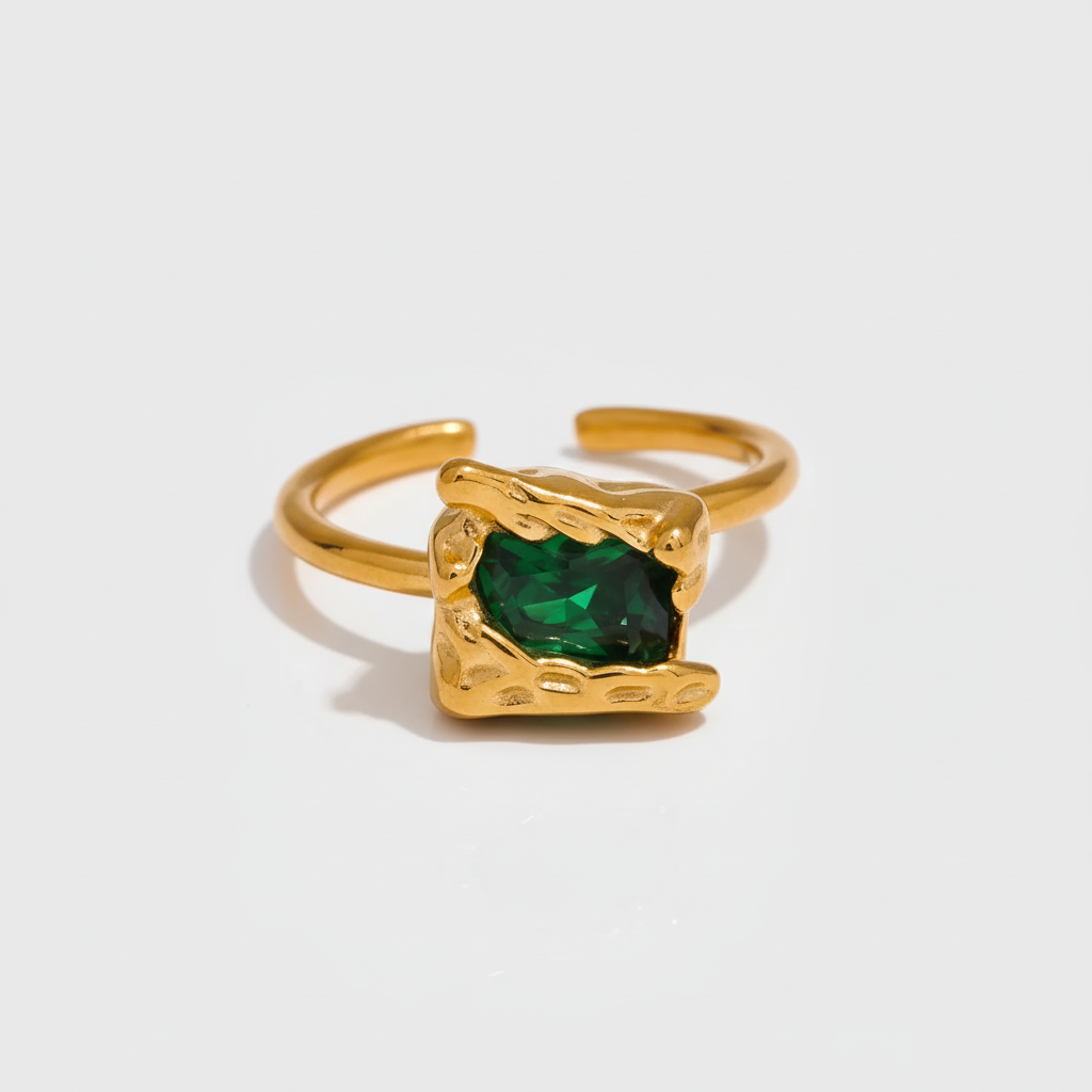 Bague Aily pour femme - Atelier des bijoux - Vert