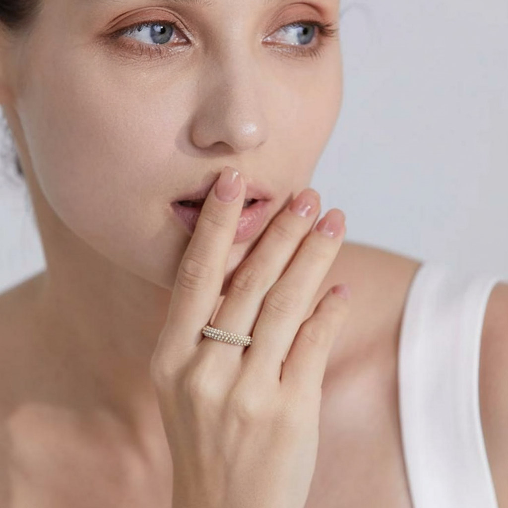 Bague perle fine plaqué or Orlane pour femme - Atelier des bijoux