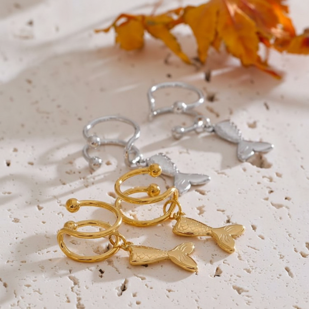 Earcuff Fishy pour femme - Atelier des bijoux